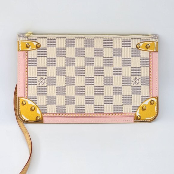 Louis Vuitton Special Edition Pochette Damier Azur In Super Mint Condition - Picture 1 of 3
